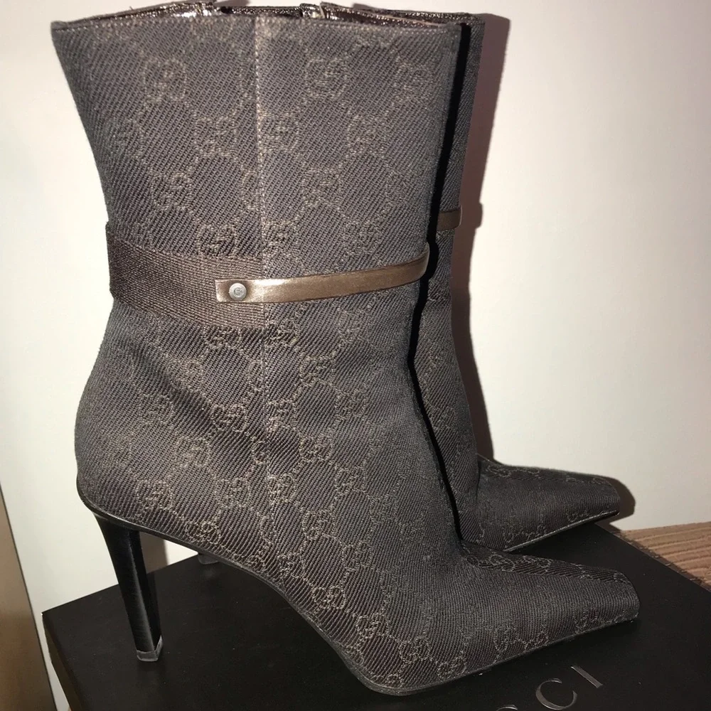 Gucci Black Heeled Boots - Picture 3 of 8